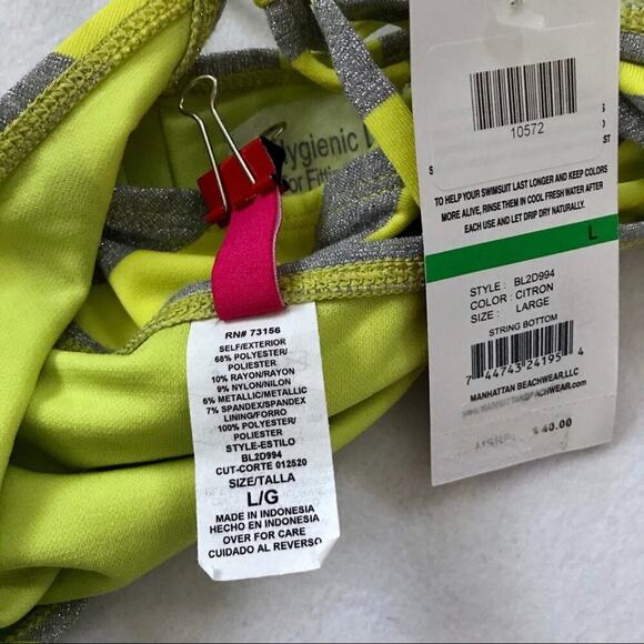 The Bikini Lab NWT Swim Bottom Women L - Picture 7 of 8